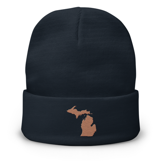 Michigan Winter Beanie | Copper Outline