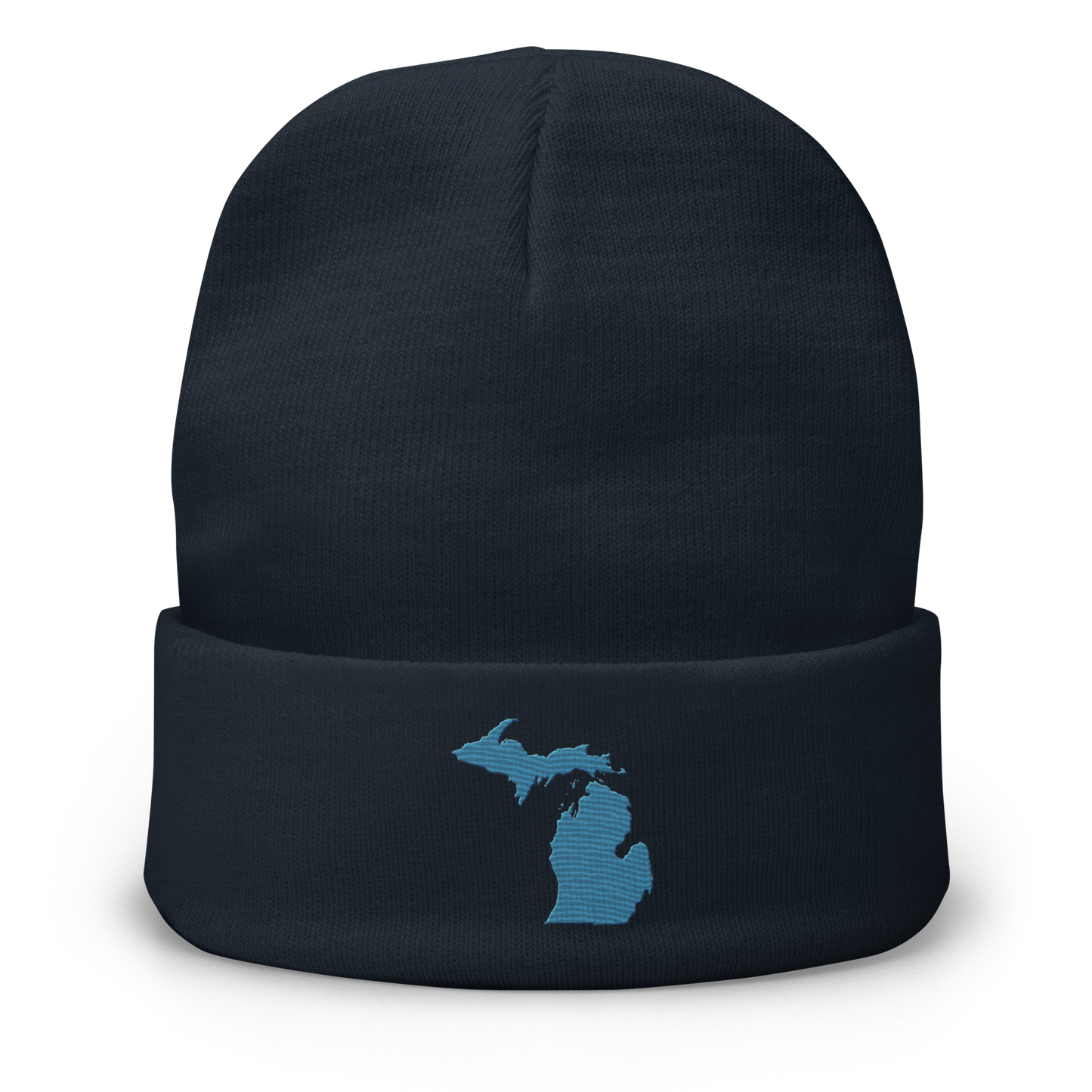 Michigan Winter Beanie | Traverse Blue Outline