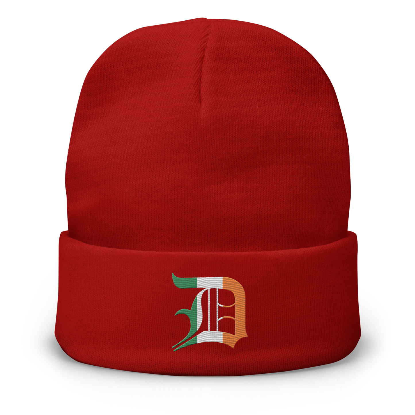 Detroit 'Old English D' Winter Beanie (Irish Edition)