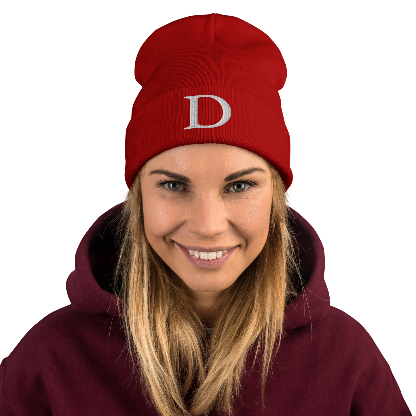 Detroit 'Old French D' Winter Beanie