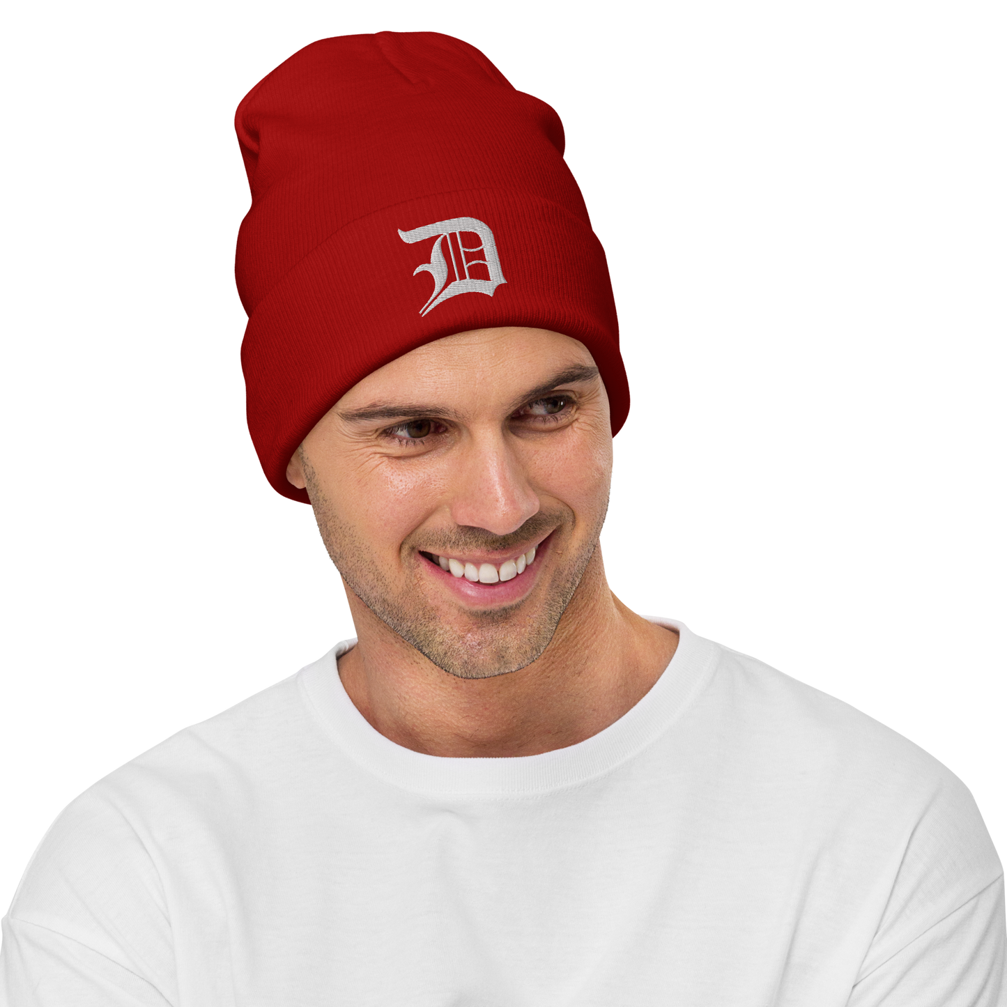 Detroit 'Old English D' Winter Beanie