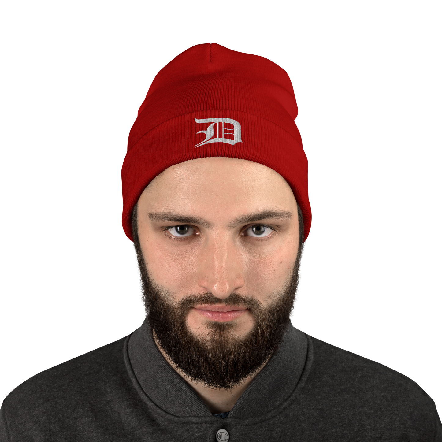 Detroit 'Old English D' Winter Beanie