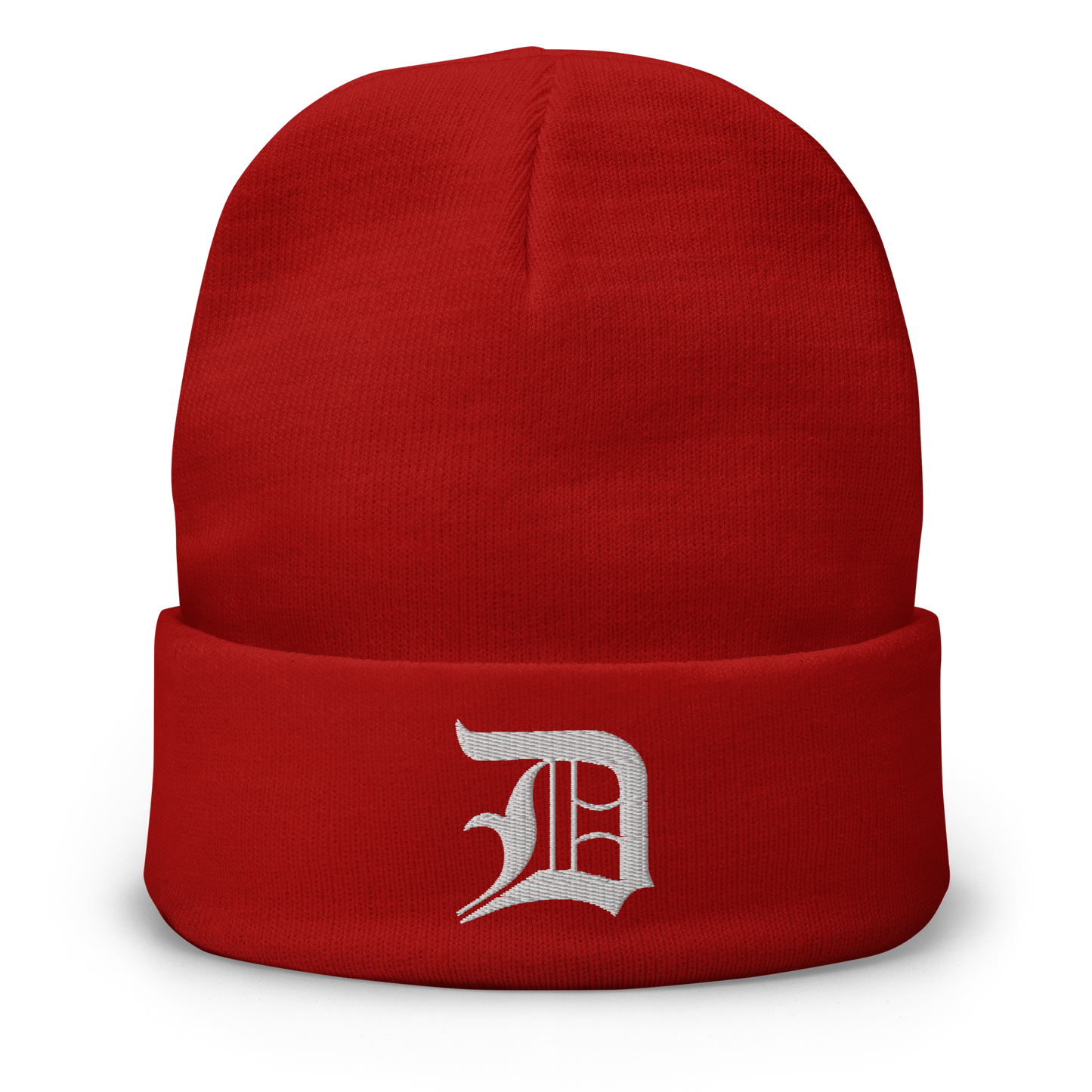 Detroit 'Old English D' Winter Beanie