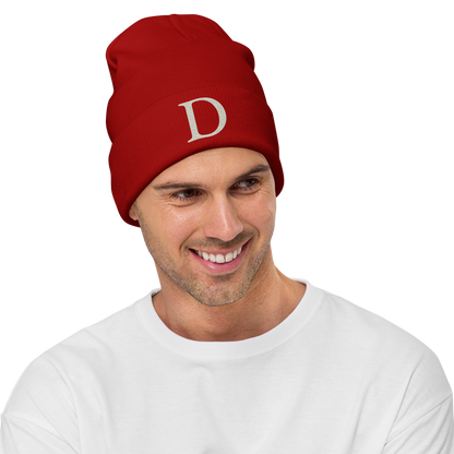 Detroit 'Old French D' Winter Beanie (Ivory White)