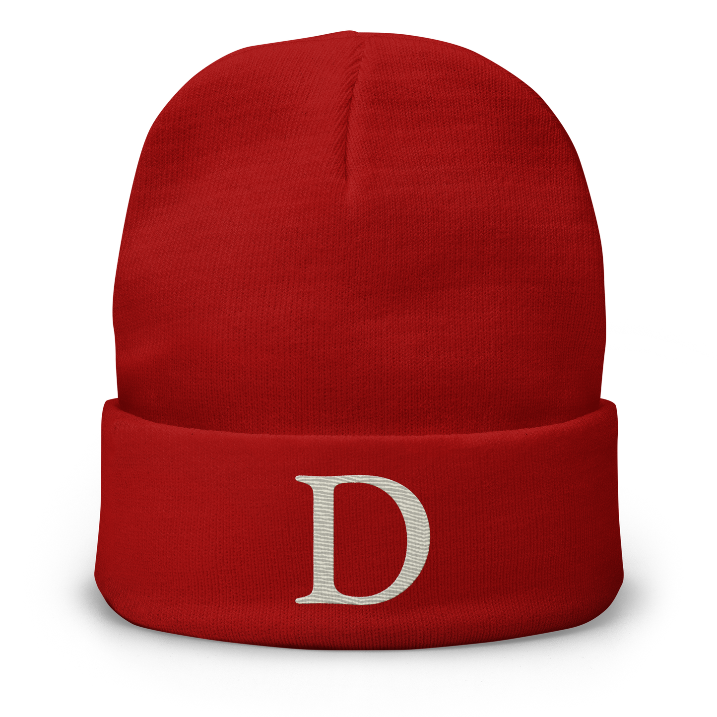 Detroit 'Old French D' Winter Beanie (Ivory White)