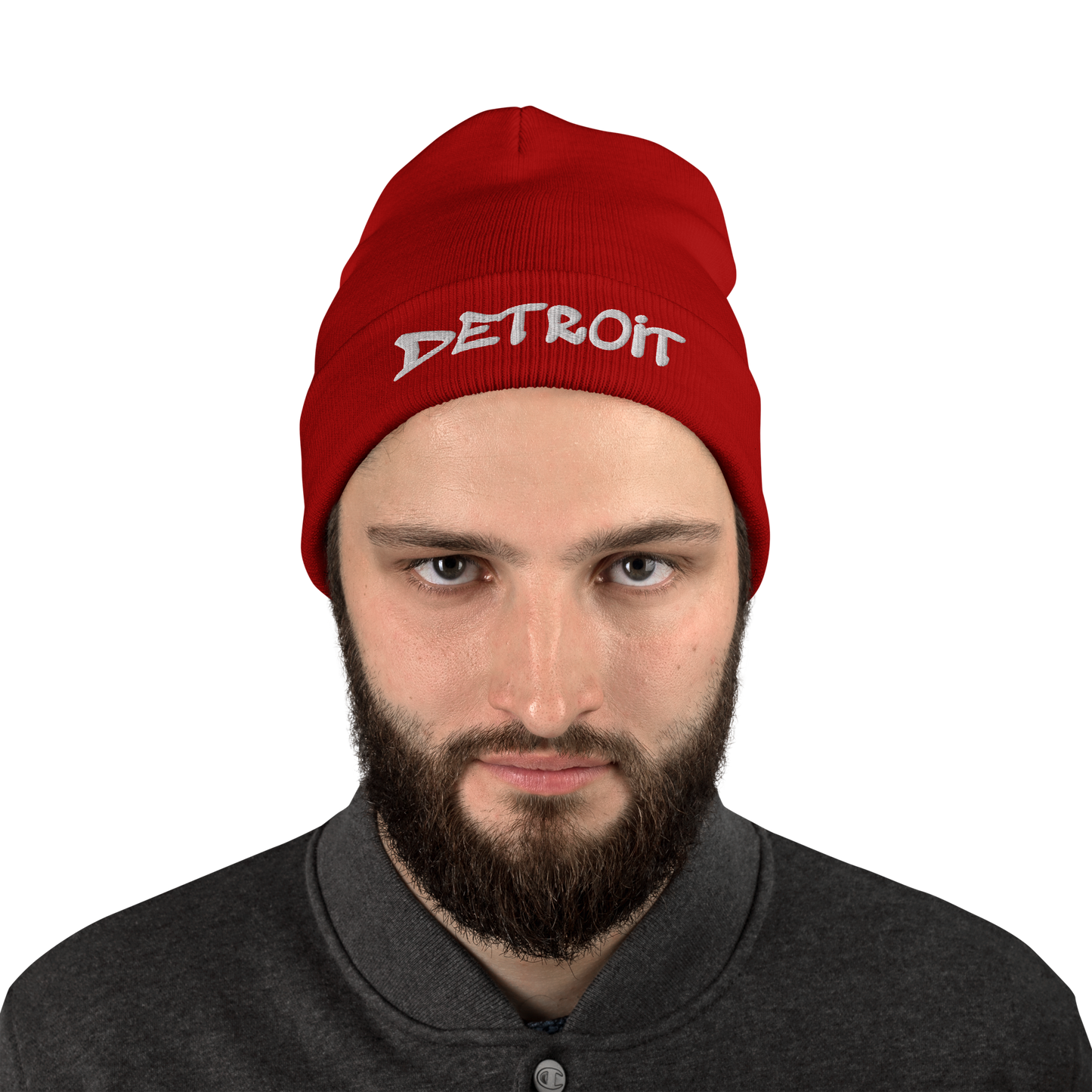 'Detroit' Winter Beanie (Tag Font)