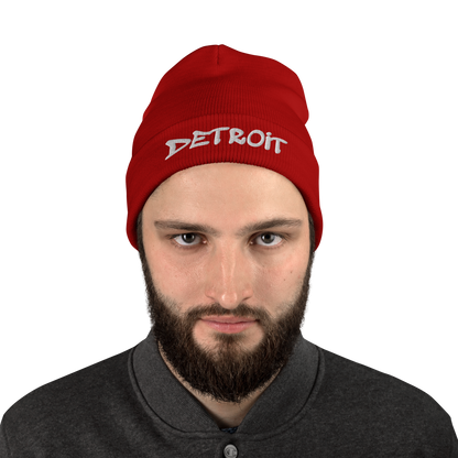 'Detroit' Winter Beanie (Tag Font)