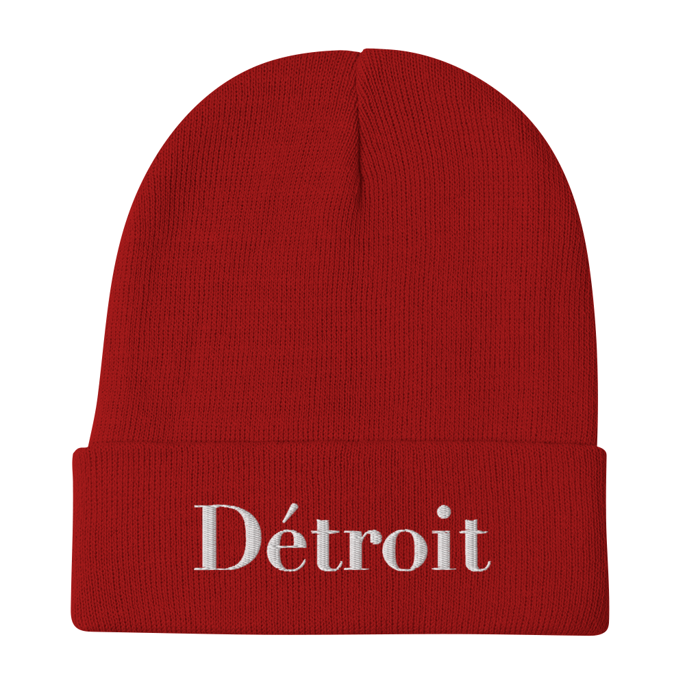 'Détroit' Winter Beanie (Didone Font)