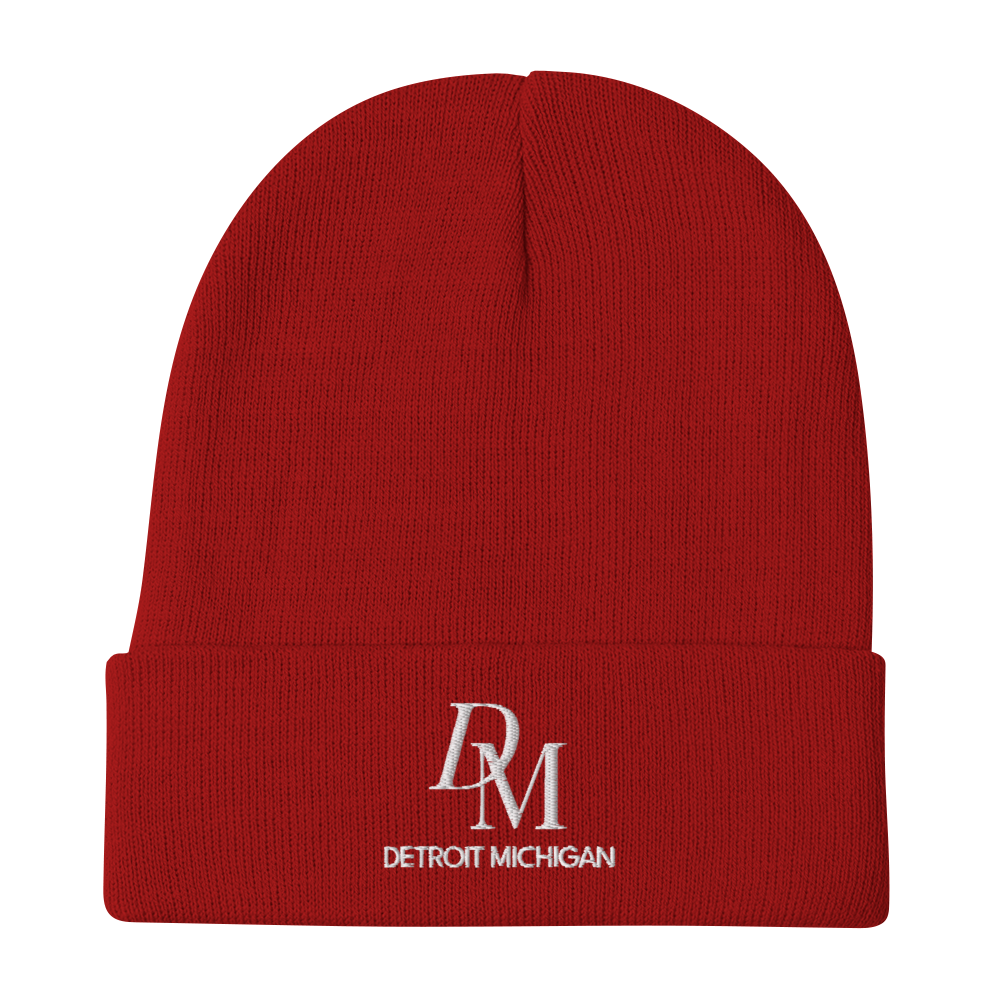 'DM Detroit Michigan' Winter Beanie