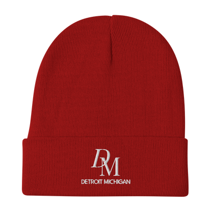 'DM Detroit Michigan' Winter Beanie