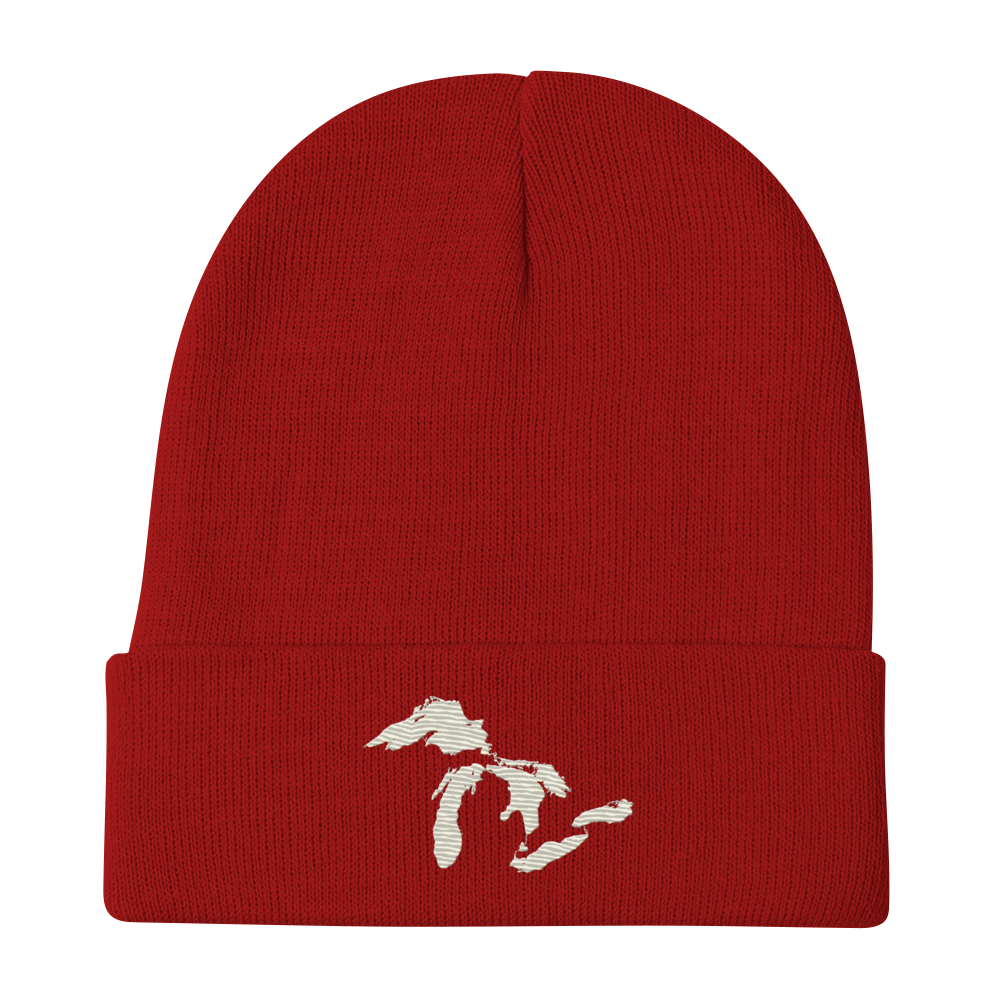 Great Lakes Winter Beanie (Ivory White)