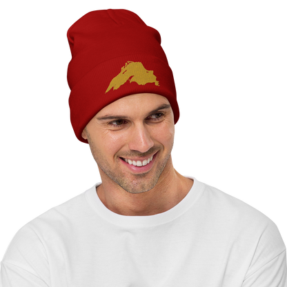 Lake Superior Winter Beanie | Gold