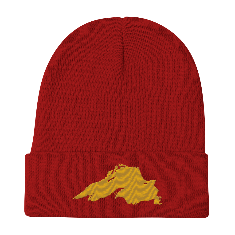 Lake Superior Winter Beanie | Gold