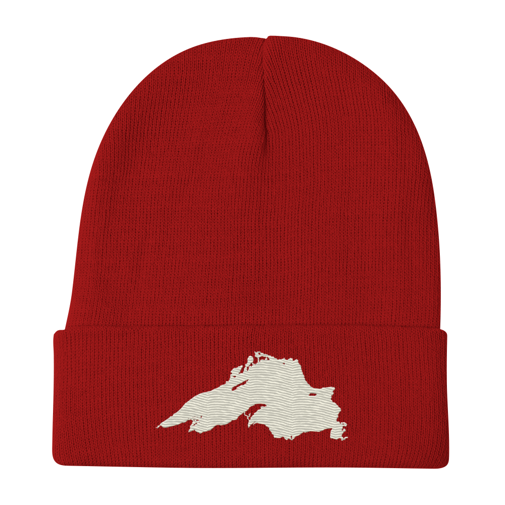 Lake Superior Winter Beanie | Ivory White