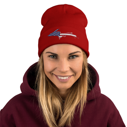 Upper Peninsula Winter Beanie | Patriotic Edition