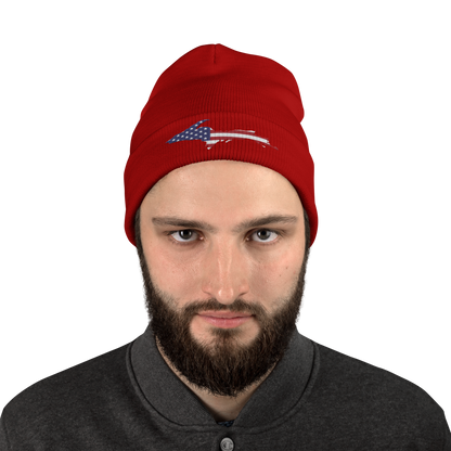 Upper Peninsula Winter Beanie | Patriotic Edition