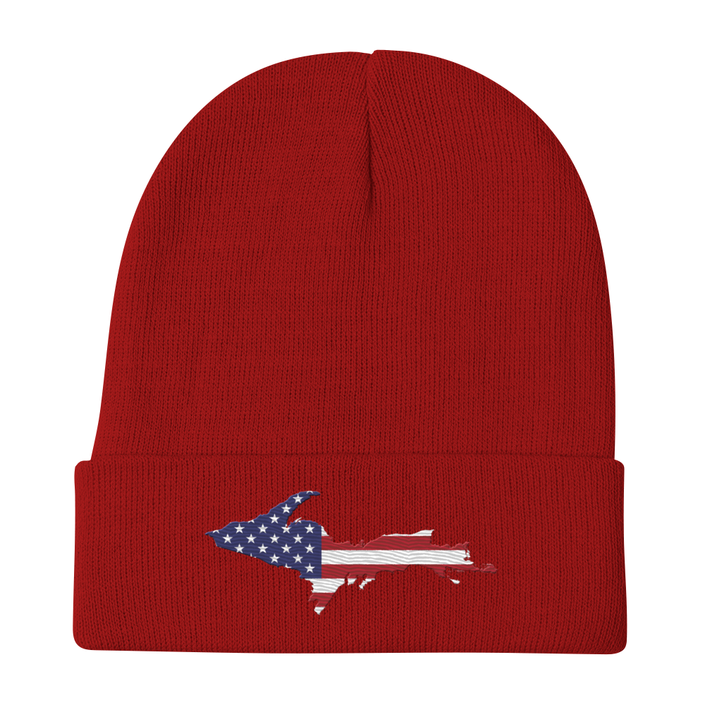 Upper Peninsula Winter Beanie | Patriotic Edition