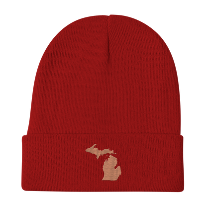 Michigan Winter Beanie | Copper Outline