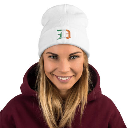 Detroit 'Old English D' Winter Beanie (Irish Edition)