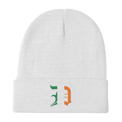 Detroit 'Old English D' Winter Beanie (Irish Edition)