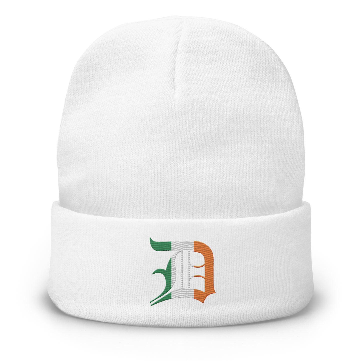 Detroit 'Old English D' Winter Beanie (Irish Edition)