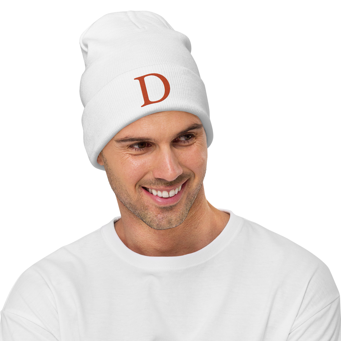 Detroit 'Old French D' Winter Beanie (Orange)