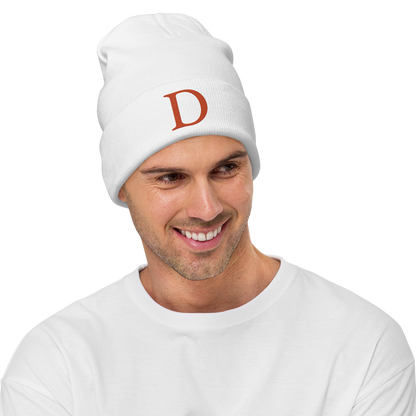 Detroit 'Old French D' Winter Beanie (Orange)