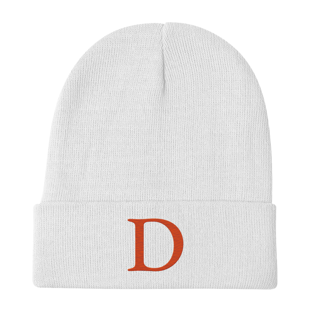 Detroit 'Old French D' Winter Beanie (Orange)