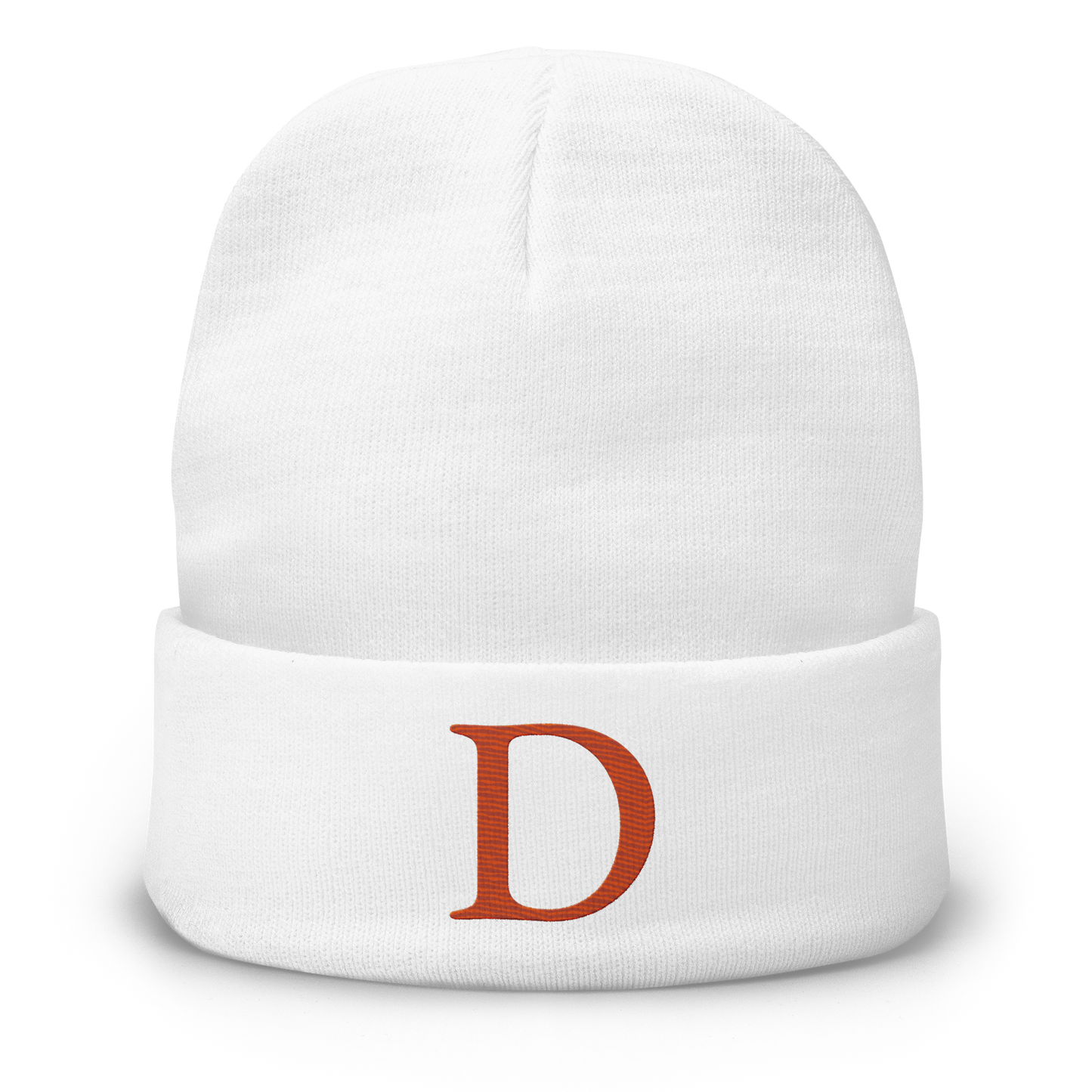 Detroit 'Old French D' Winter Beanie (Orange)