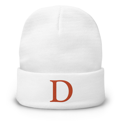 Detroit 'Old French D' Winter Beanie (Orange)