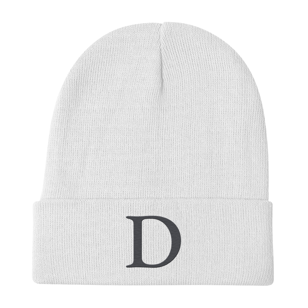 Detroit 'Old French D' Winter Beanie (Iron Ore Grey)