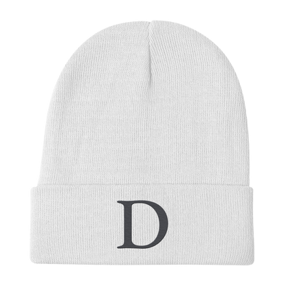 Detroit 'Old French D' Winter Beanie (Iron Ore Grey)