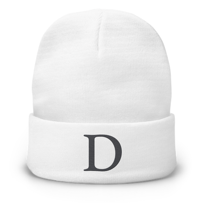 Detroit 'Old French D' Winter Beanie (Iron Ore Grey)