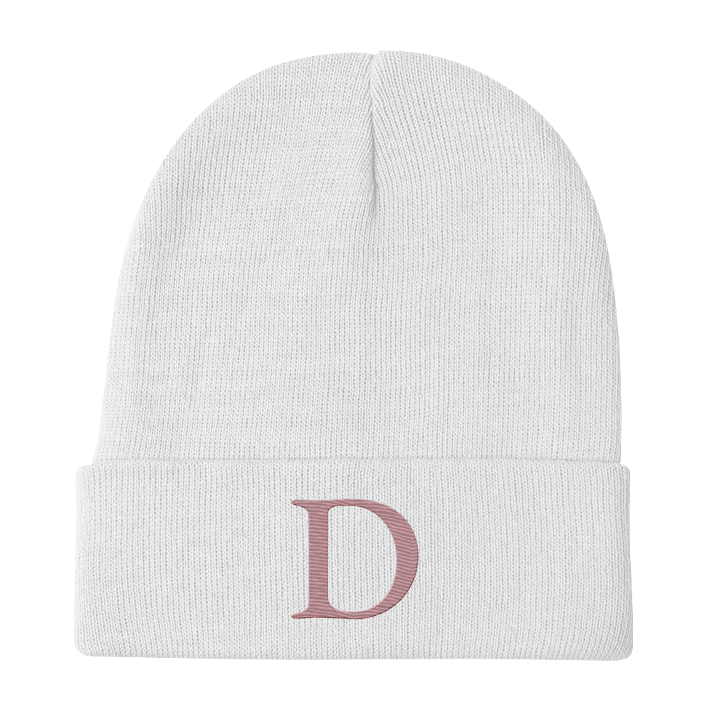 Detroit 'Old French D' Winter Beanie (Cherry Blossom Pink)