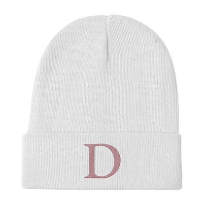 Detroit 'Old French D' Winter Beanie (Cherry Blossom Pink)