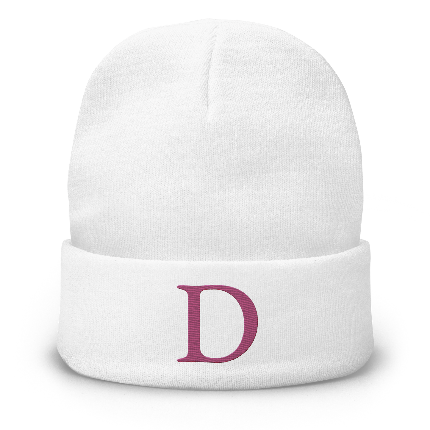 Detroit 'Old French D' Winter Beanie (Apple Blossom Pink)