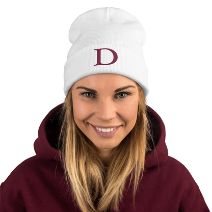 Detroit 'Old French D' Winter Beanie (Ruby Red)