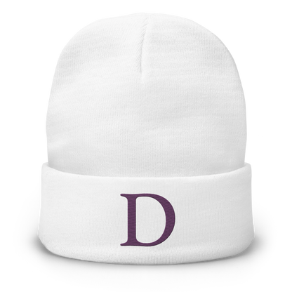 Detroit 'Old French D' Winter Beanie (Plum)