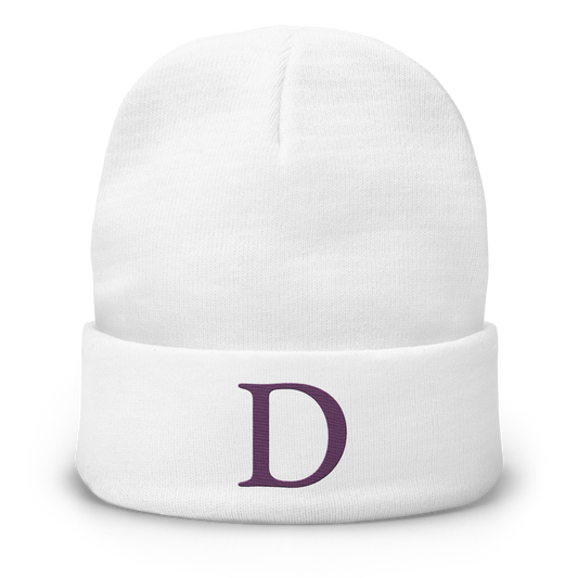 Detroit 'Old French D' Winter Beanie (Plum)