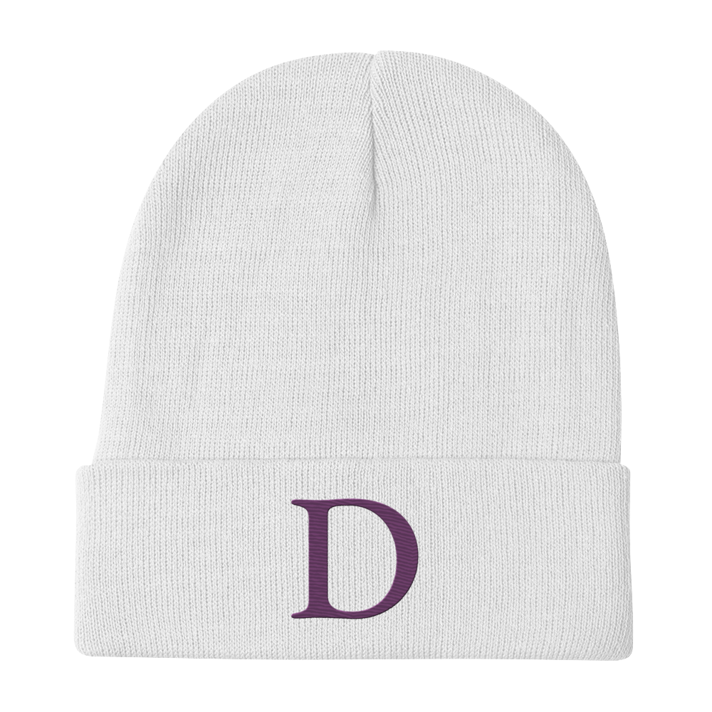 Detroit 'Old French D' Winter Beanie (Plum)