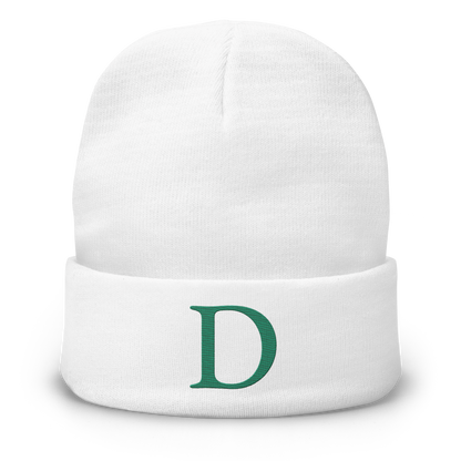 Detroit 'Old French D' Winter Beanie (Emerald Green)