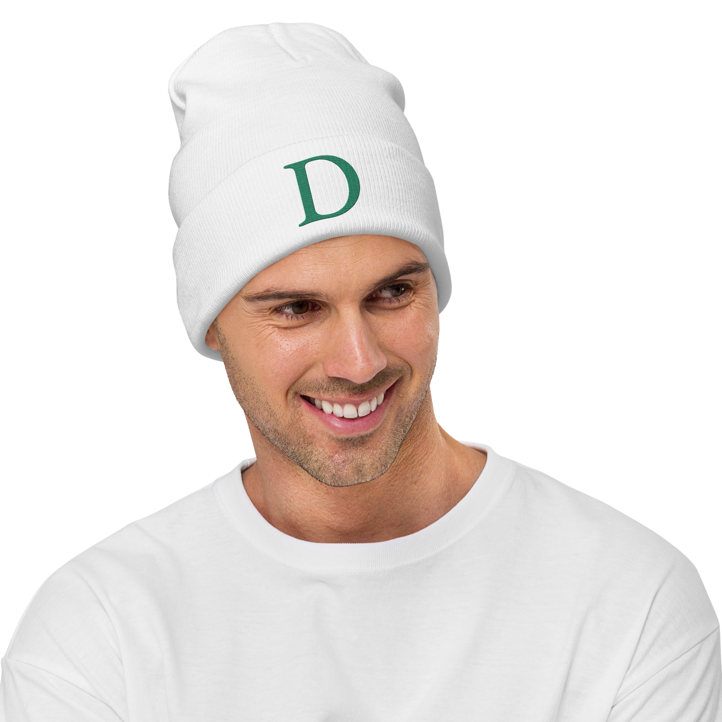 Detroit 'Old French D' Winter Beanie (Emerald Green)