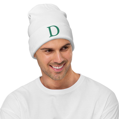 Detroit 'Old French D' Winter Beanie (Emerald Green)