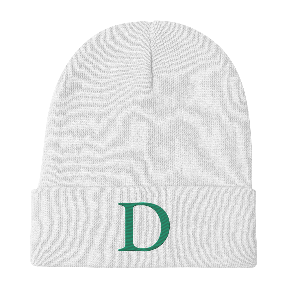 Detroit 'Old French D' Winter Beanie (Emerald Green)