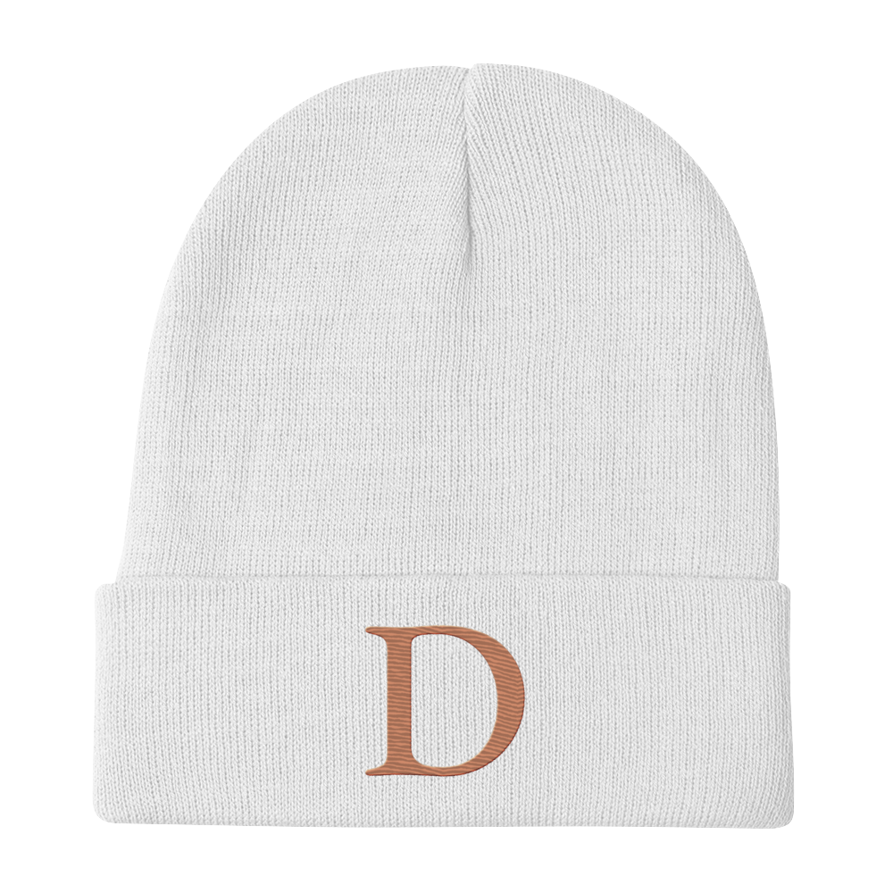 Detroit 'Old French D' Winter Beanie (Copper)