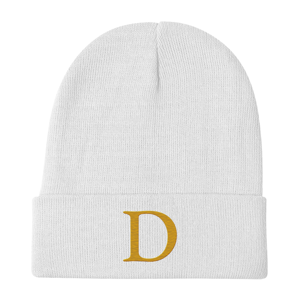 Detroit 'Old French D' Winter Beanie (Gold)