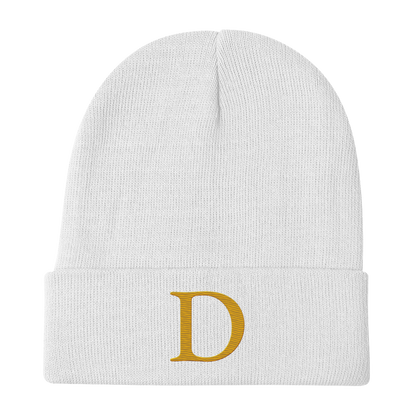 Detroit 'Old French D' Winter Beanie (Gold)