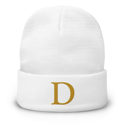 Detroit 'Old French D' Winter Beanie (Gold)