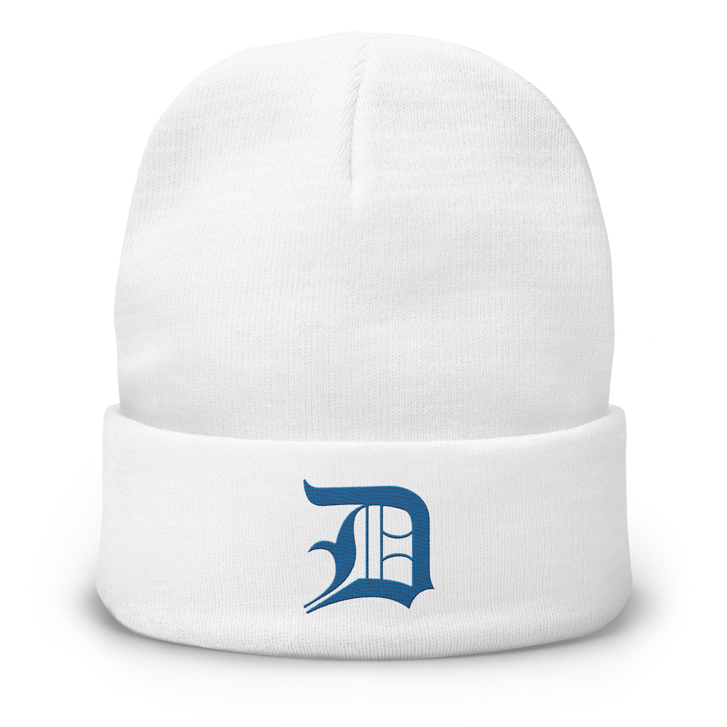 Detroit 'Old English D' Winter Beanie (Azure)