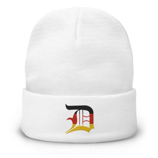 Detroit 'Old English D' Winter Beanie (German Edition)